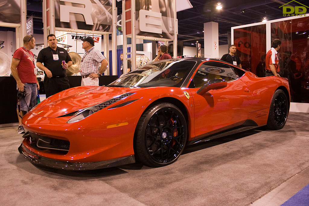 This Ferrari 458 Italia by Oakley Design was at the HRE Wheels booth